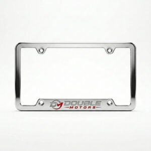 DM Chrome License Plate Frame